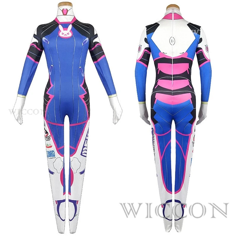 Dva Cosplay Prop - 2025 11 애니메이션 여성 점프수트 타이즈