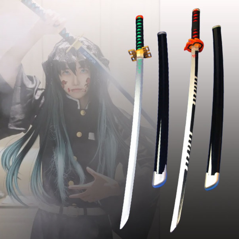 Cosplay Prop Dagger - 41in/104cm 악마 슬레이어 Katana 애니메이션 닌자