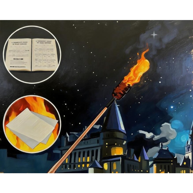 Cosplay Flame Prop - 전자 불꽃 마술 지팡이 충전식 시각