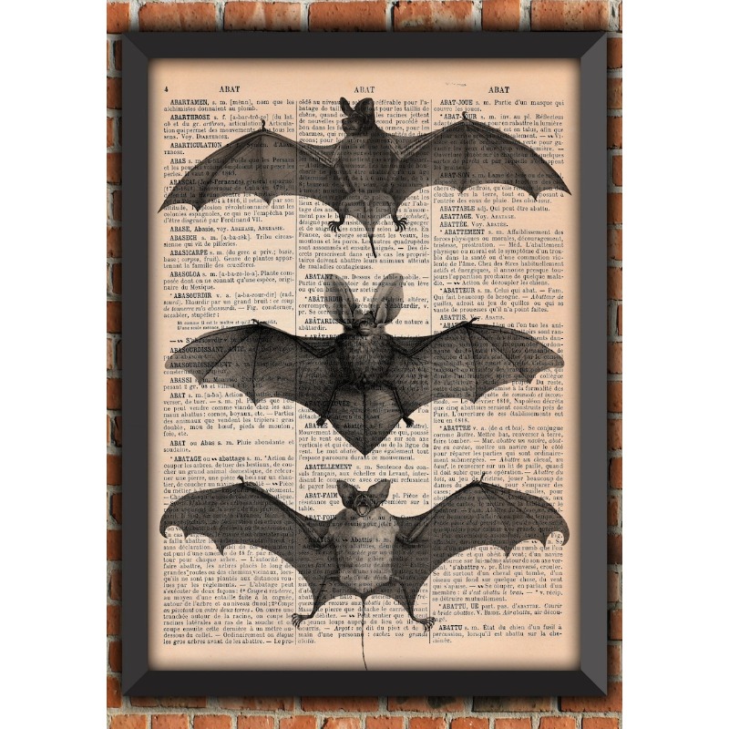 Cosplay Bat Prop - 박쥐 해골 어두운 고딕 이상한 무서운