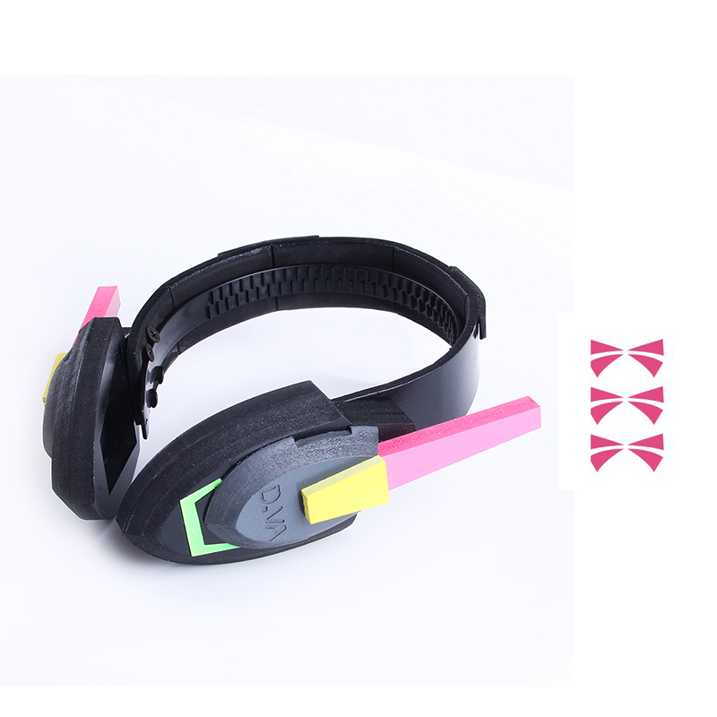 게임 D.Va 이어폰 하나 송 Dva 나무 헤드폰 소품 - Dva Cosplay Prop 리뷰 및 가격