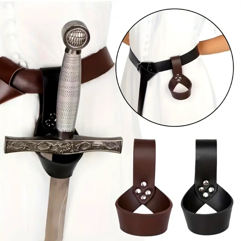 중세 기사 바이킹 검 칼집 PU 가죽 칼집 레이피어 링 - Cosplay Prop Dagger 리뷰 및 가격