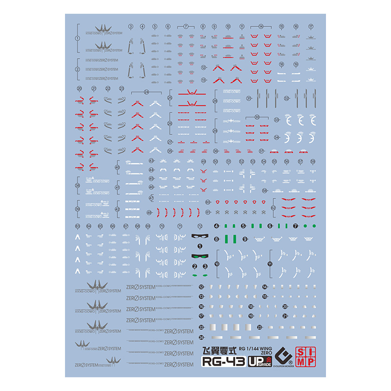 핫 EVO 데칼 RG43 for RG 1/144 WIN - Bandai Gundam Rg 리뷰 및 가격