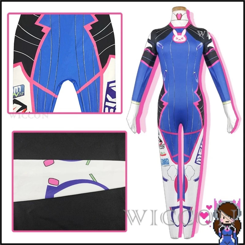 2025 11 애니메이션 여성 점프수트 타이즈 DVA  - Dva Cosplay Prop 리뷰 및 가격