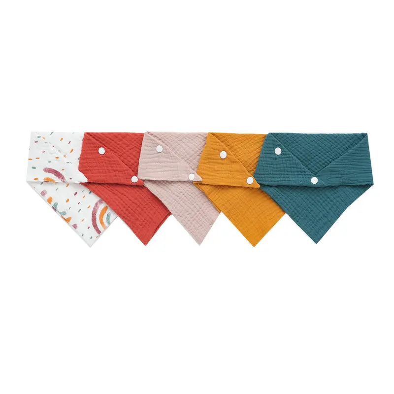 5 개/대 신생아 아기 Bibs 먹이 Drool Bib - Snap Fastener Set 리뷰 및 가격