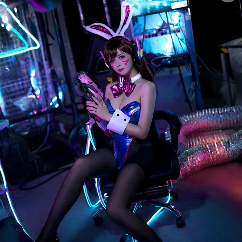 오버워치 DVA 버니 점프수트 섹시 가죽 애니메이션 코 - Dva Cosplay Prop 리뷰 및 가격