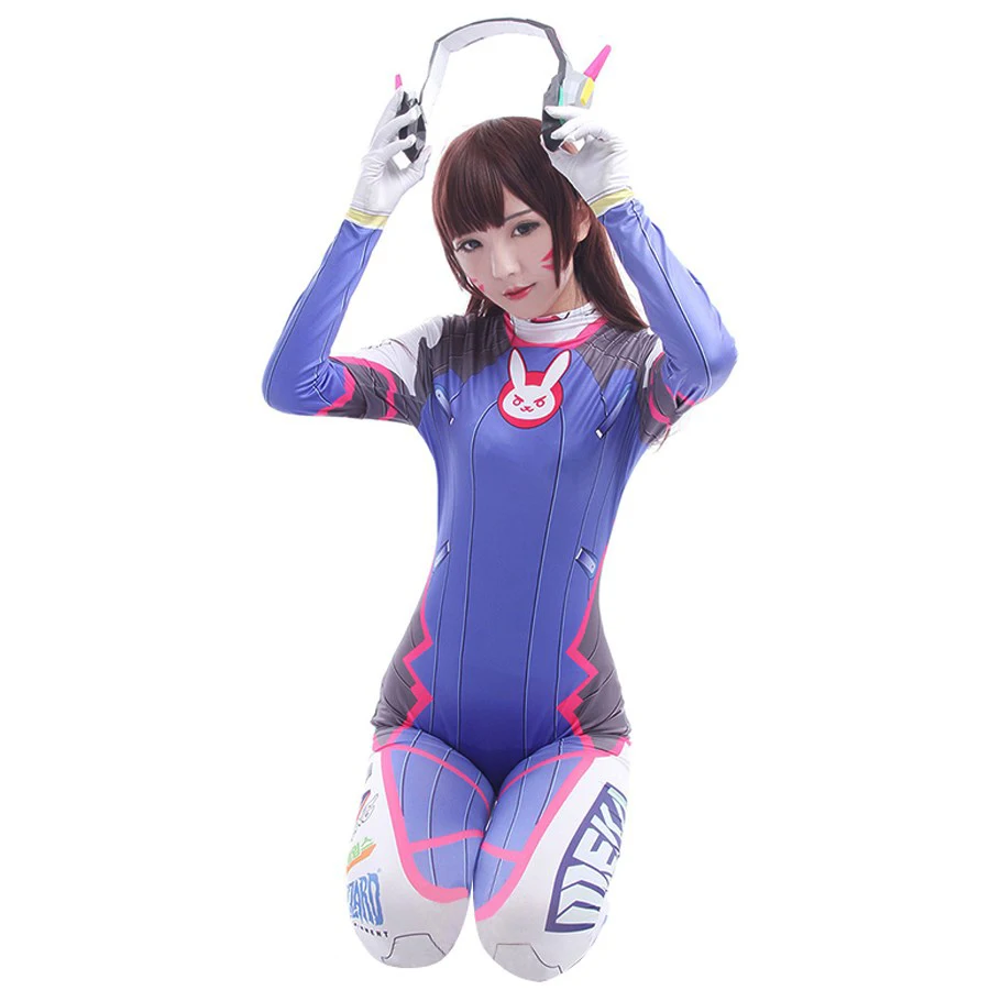 애니메이션 여자 점프 슈트 스타킹 Dva 코스프레 의상 - Dva Cosplay Prop 리뷰 및 가격