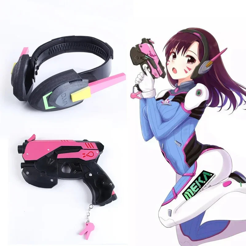 게임 오버워치 D.Va 이어폰 총 Hana Song D - Dva Cosplay Prop 리뷰 및 가격