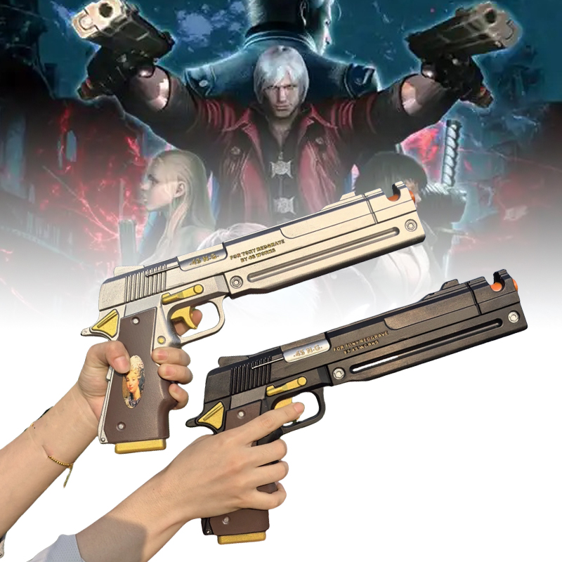 PU 단테 권총 총 에보니 아이보리 무기 애니메이션 악 - Cosplay Prop Pistol 리뷰 및 가격