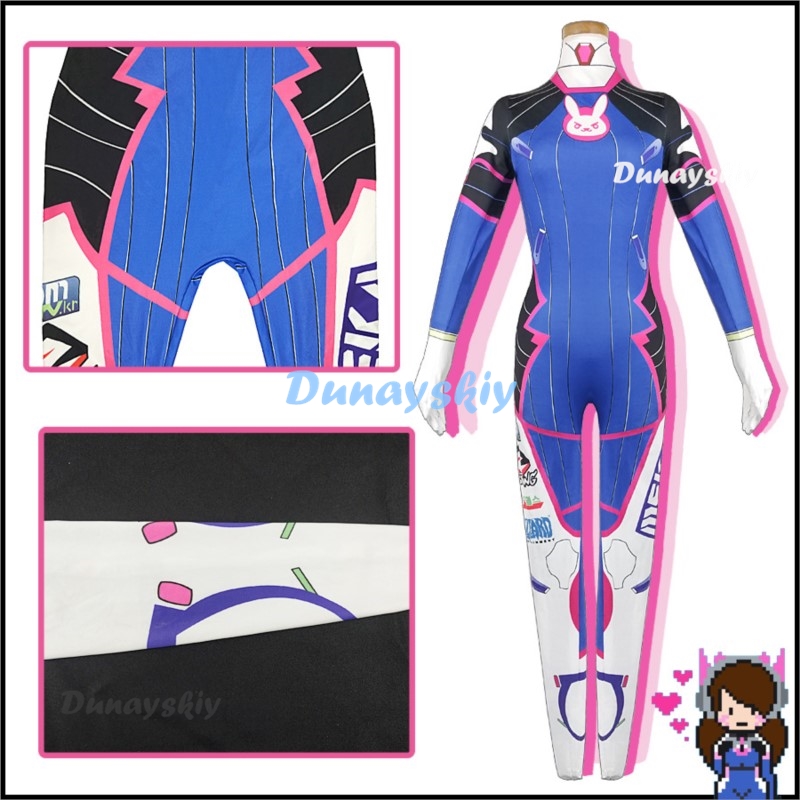 애니메이션 여성 점프수트 타이츠, Dva 코스프레 코스 - Dva Cosplay Prop 리뷰 및 가격